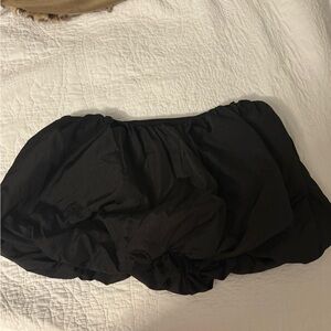 Edikted Black Bubble Mini Skirt Ruched Casual